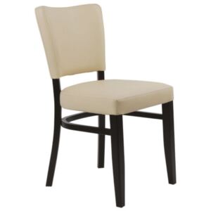 Design Project Béžová koženková jídelní židle Bruno