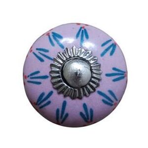 Porcelánová úchytka Purple ornament