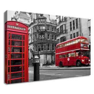 Gario Obraz na plátně Telefonní budka v Londýně UK Rozměry (š x v): 60 x 50 cm