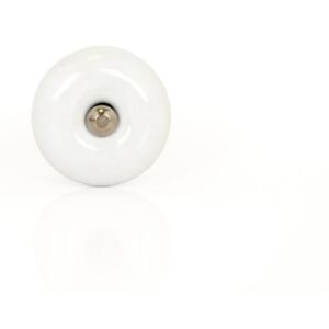 Porcelánová úchytka White round (kód JARO2021 na -20 %)
