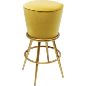KARE DESIGN Barová stolička Lady Rock - žlutá