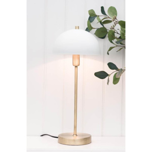 Stolní lampa mosazná/bílá 594446