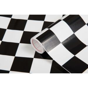 Samolepicí fólie d-c-fix šachovnice klasik 200-2565, ozdobné vzory šířka: 45 cm
