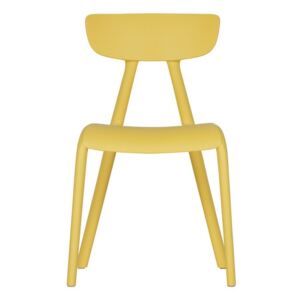 Žlutá dětská jídelní židle WOOOD Wisse