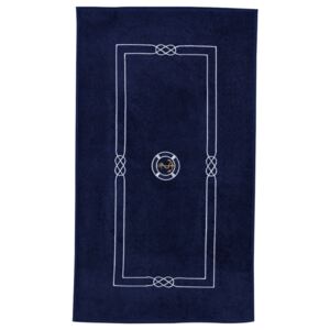 Koupelnová předložka MARINE MAN 50x90 cm Tmavě modrá, 750 gr / m², Česaná prémiová bavlna 100%, S výšivkou