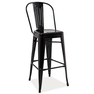Barová židle LOAP H-1, 115x47x36, černá