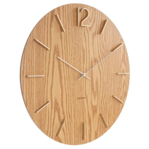 Karlsson Dřevěné nástěnné hodiny - Karlsson Meek Light, OE 50 cm
