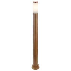 Venkovní stojací lampa BOSTON, 1xE27, 60W, 110cm, imitace dřeva
