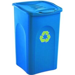 Odpadkový koš na tříděný odpad BEGREEN modrý 50L