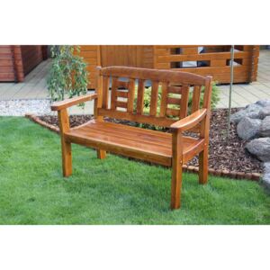 Zahradní lavice pro 2 osoby GOLD s úpravou Barva dřeva: Moření buk 15