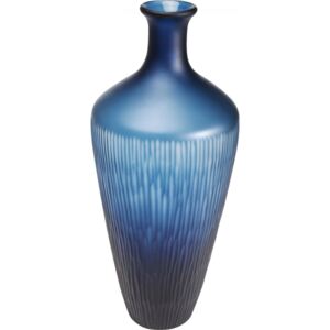 KARE DESIGN Modrá skleněná váza Cutting Blue Taille 43cm