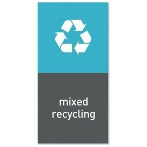 Simplehuman Magnetický štítek na odpadkový koš - recyklovatelný odpad „mixed recycling“