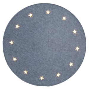 Svítící koberec pod stromeček Stars Grey