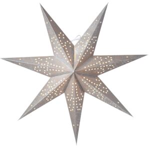 Závěsná svítící hvězda Ludwig slim Silver/Silver 60 cm