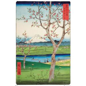 Plakát, Obraz - Hiroshige - The Outskirts of Koshigaya, (61 x 91,5 cm)