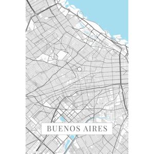 Mapa Buenos Aires white