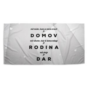 Ručník SABLIO - Domov 5 50x100 cm