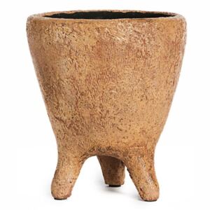 Hnědá keramická váza Simla Heritage, výška 21 cm