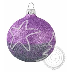 Vánoční koule fialová