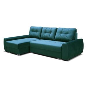 ANTEX, Furla, moderní rozkládací sedací souprava s dvěmi úložnými prostory, zelená