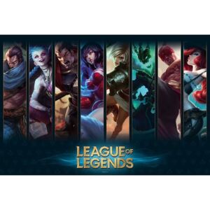 Plakát, Obraz - League of Legends - Champions, (91,5 x 61 cm)