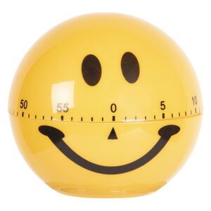 Žlutá kuchyňská minutka Smile - Ø 7*7 cm