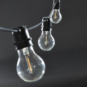 Světelný řetěz s 10ti LED žárovkami - black 8,4m