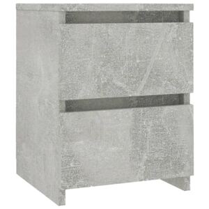 Noční stolek Caifo - dřevotříska - betonově šedý | 30x30x40 cm