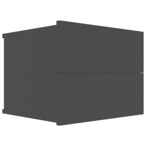 Noční stolek Pepper - dřevotříska - černý | 40x30x30 cm