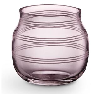 Skleněný svícen / váza Omaggio Plum 7,5 cm