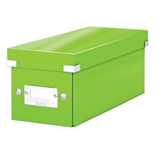 Zelená úložná krabice s víkem Leitz CD Disc, délka 35 cm