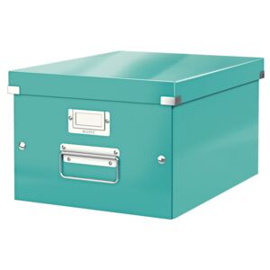 Tyrkysově modrá úložná krabice Leitz Universal, délka 37 cm