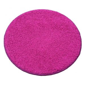 Kusový koberec Color Shaggy růžový, průměr 120 cm