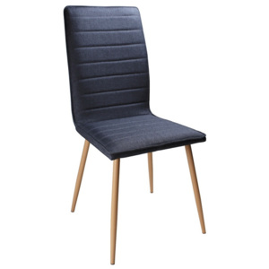Jídelní čalouněná židle v modré látce KN364