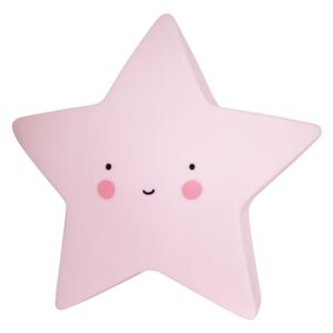 Noční LED lampička Pink star