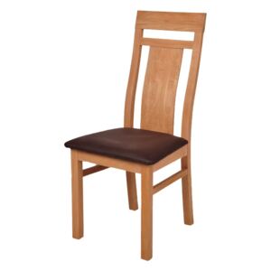 Židle Angi polstrovaná, masivní dub, dřevěný nábytek