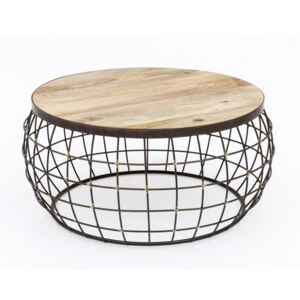 Konferenční stolek s železnou konstrukcí WOOX LIVING Nest, ⌀ 74 cm