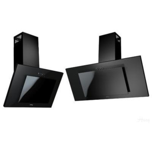 Kuchyňské digestoře - odsavač par HAAG Vertical Black 6S HIT PRODEJE!! LED! 60 Černý lak+černé sklo