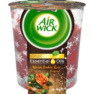 Air Wick Essential Oils Warm Amber Rose vonná svíčka 105 g (Air Wick)
