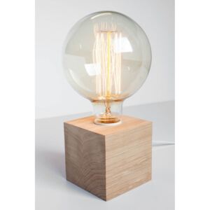 Stolní dřevěná lampička CUBO 1, 1xE27, 60W, 92x92x92mm