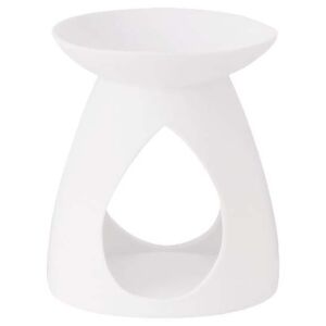 Yankee Candle - aromalampa Pastel Hue White (Čisté a moderní pojetí keramiky v neutrální bílé barvě. Hladká verze zkrášlí Váš domov.)