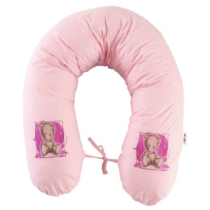 Kojící polštář - relaxační poduška 170 cm Teddy - růžový