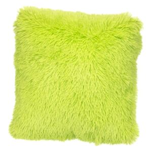 TOP Luxusní povlak na polštářek s dlouhým vlasem 40x40 - Zelená