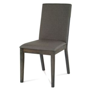 Jídelní židle ARC-7137 GREY barva ořech, látka šedá