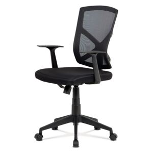 Kancelářská židle KA-H102 BK látka a síťovina černá