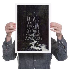 Pigmentový giclée tisk Blessed Are The Curious A3