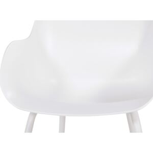 Hartman Sophie Rondo Organic - jídelní plastová židle s alu podnoží Sophie - barva židle: Royal White