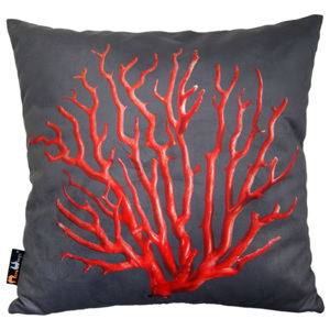 Polštář Red Coral, 45 cm, šedá - MeroWings