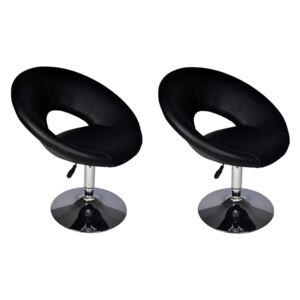 Barové židle 2 ks | černé