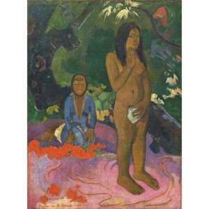 Obraz, Reprodukce - Parau na te Varua ino (Words of the Devil), 1892, Paul Gauguin